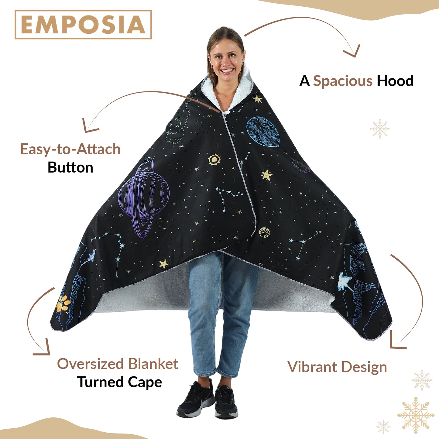 Space 🌟 Hooded Blankets