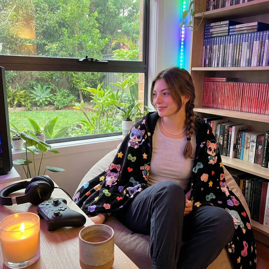 Gamer 🕹️ Hooded Blankets