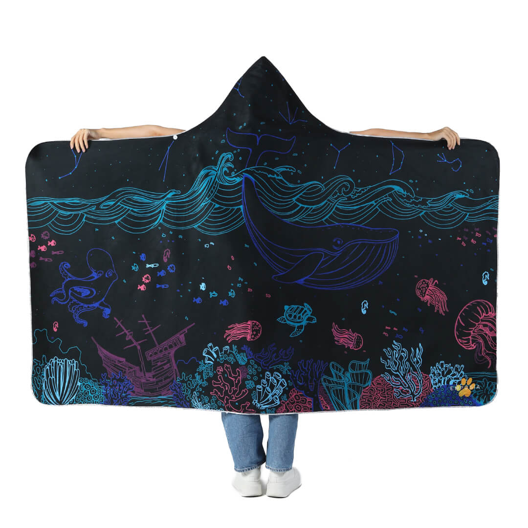 Night Dive Hooded Blanket