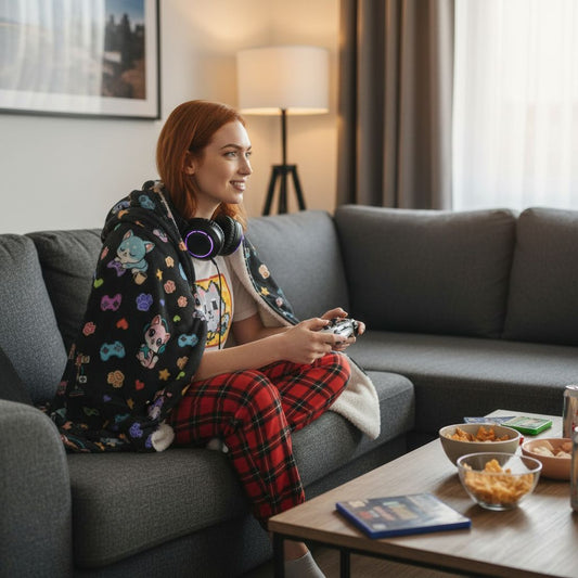 Gamer 🕹️ Hooded Blankets