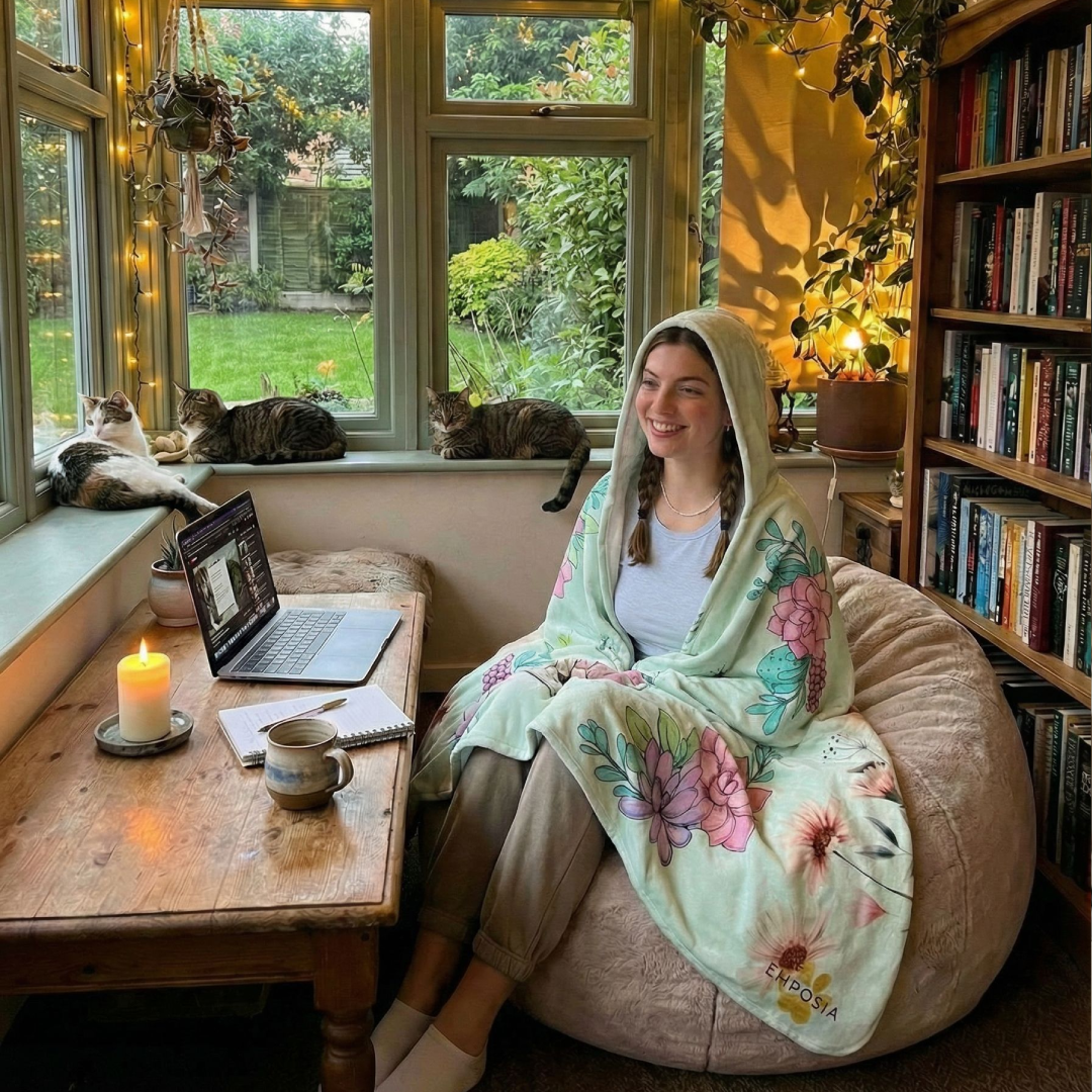 Book Lover 📚 Hooded Blankets