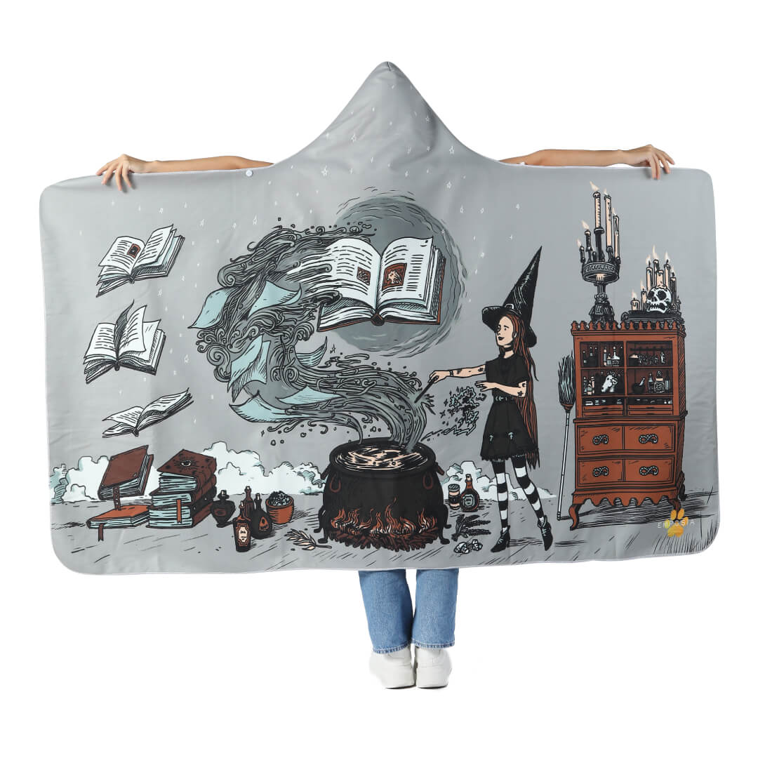 Bookish Witch Hooded Blanket