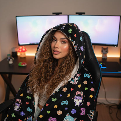 Gamer 🕹️ Hooded Blankets