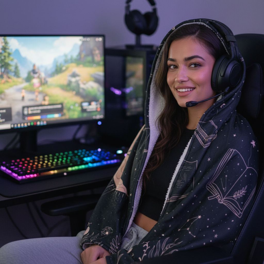 Gamer 🕹️ Hooded Blankets