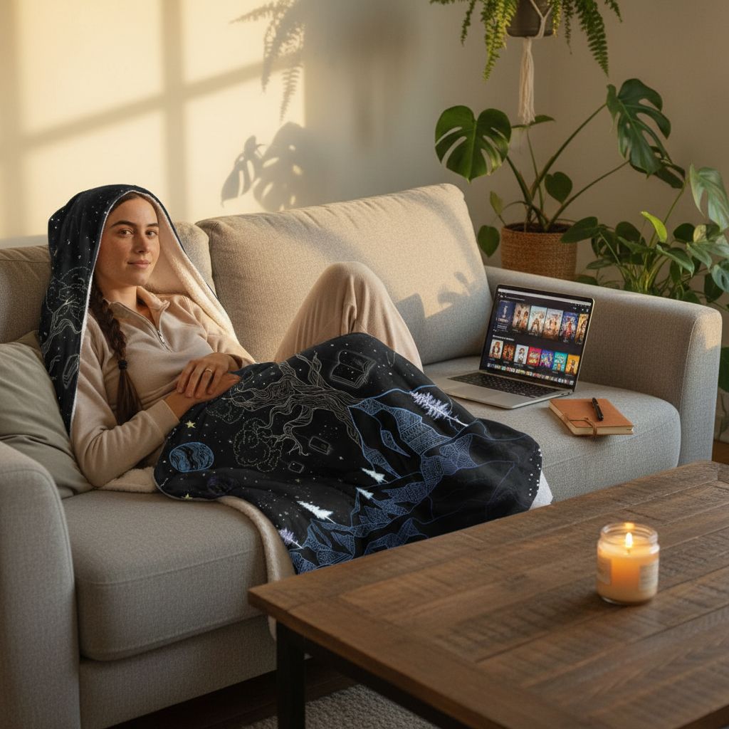 Space 🌟 Hooded Blankets