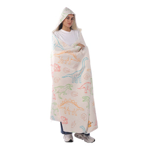 Dino Hooded Blanket