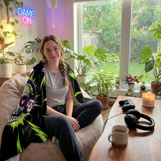 Gamer 🕹️ Hooded Blankets