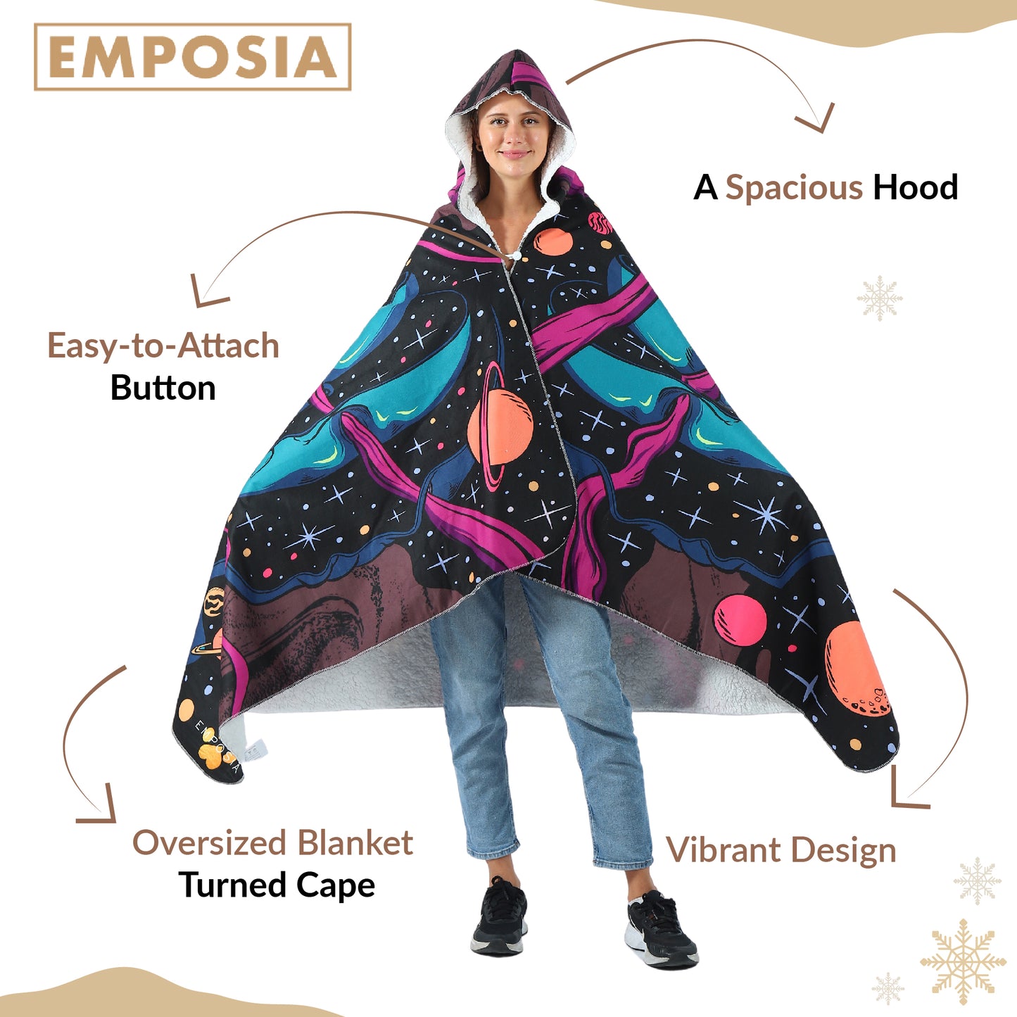 Space 🌟 Hooded Blankets