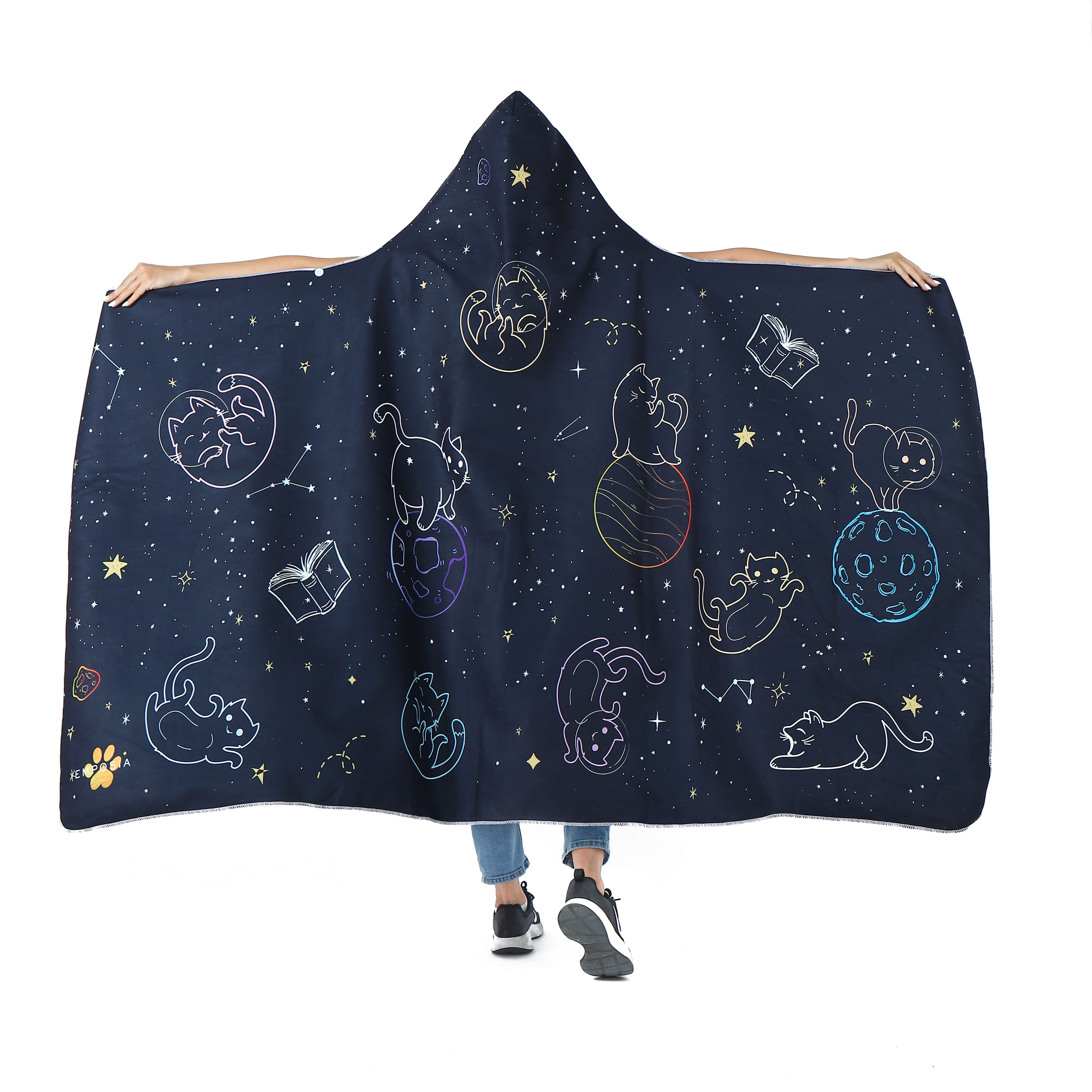 18-24 retailer M Hooded Rags Space Cat