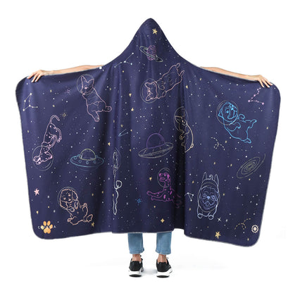 Space 🌟 Hooded Blankets