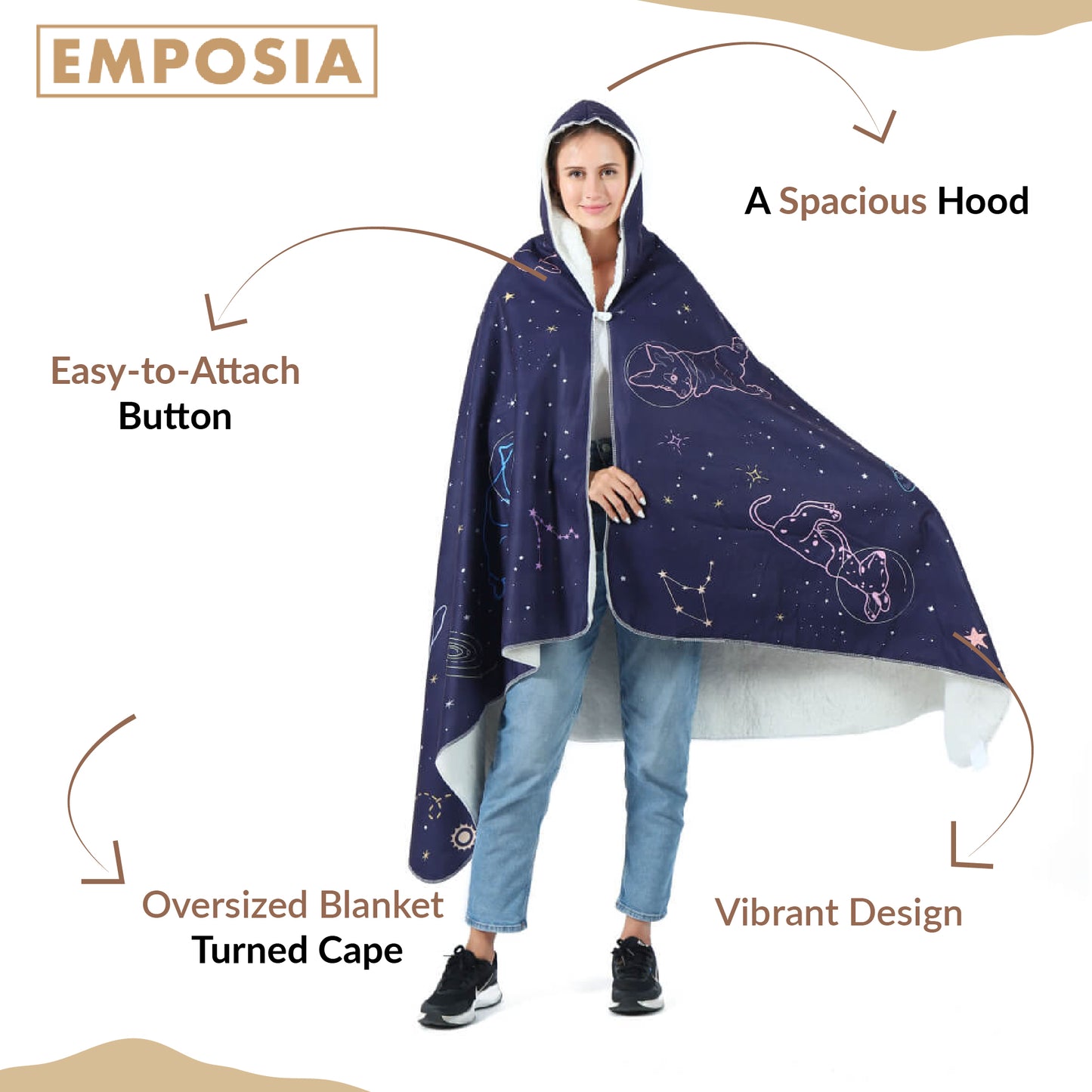 Space 🌟 Hooded Blankets