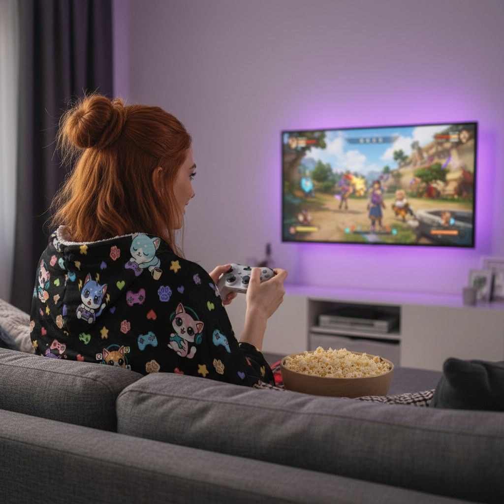 Gamer 🕹️ Hooded Blankets