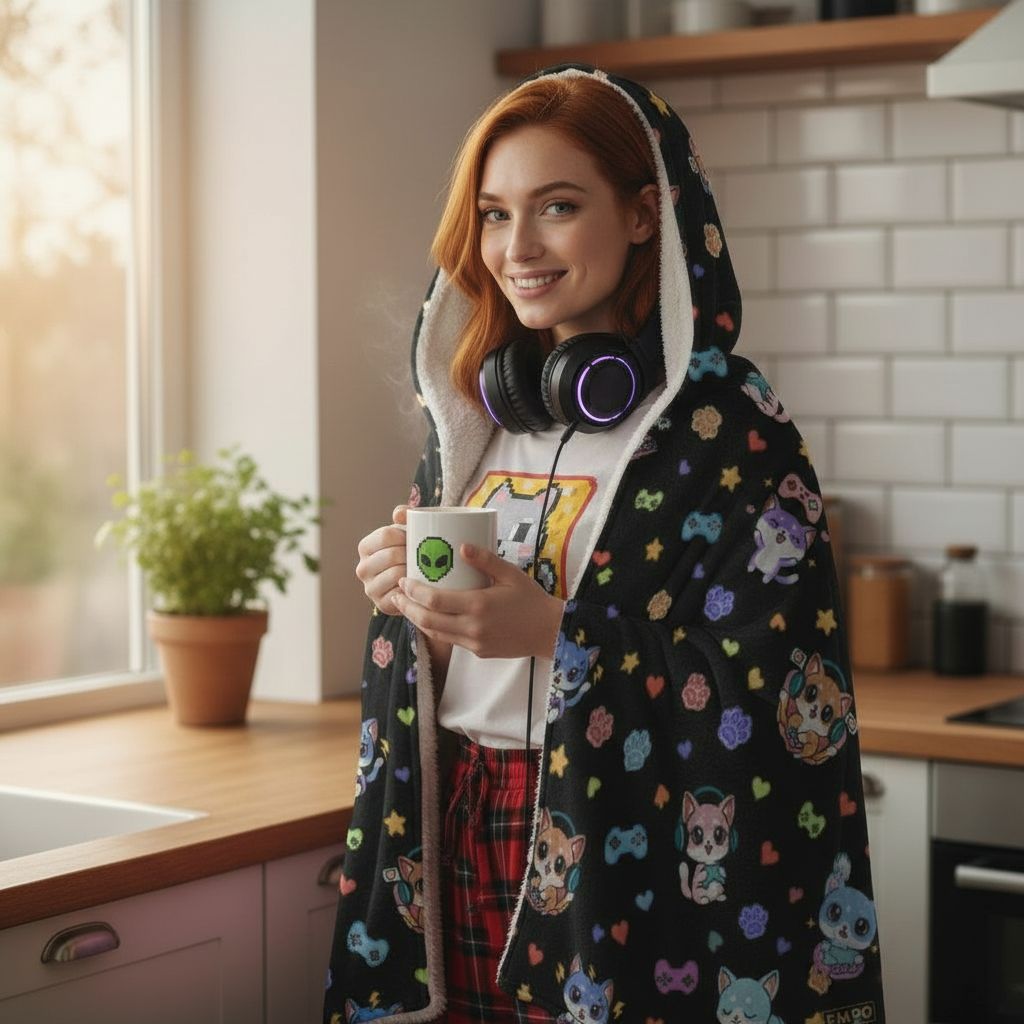 Gamer 🕹️ Hooded Blankets